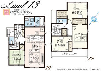 間取図 : ※間取り・仕様詳細につきましてはお気軽にファースト・リーディングまでお電話下さい! 間取図 : ※間取り・仕様詳細につきましてはお気軽にファースト・リーディングまでお電話下さい! | 川越市藤間13期の家 全14邸 13号棟(川越市 新築一戸建て)