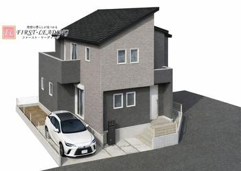 外観 : 窓から取りこまれた柔らかな光が交錯する住宅　この場所で紡がれる未来はきっとステキなものに | 志木市本町2丁目第1期の家　全5邸　1号棟(志木市&nbsp;新築一戸建て)