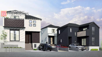 外観 : 窓から取りこまれた柔らかな光が交錯する住宅　この場所で紡がれる未来はきっとステキなものに※植栽、車は価格に含まれません。 | 富士見市諏訪5期の家　全3邸　2号棟(富士見市&nbsp;新築一戸建て)