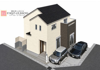 外観 : 窓から取りこまれた柔らかな光が交錯する住宅　この場所で紡がれる未来はきっとステキなものに | ふじみ野市仲2丁目第1期　全5邸　1号棟(ふじみ野市&nbsp;新築一戸建て)